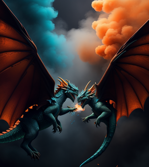 dueling  dragons