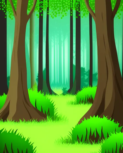 2d forest background 