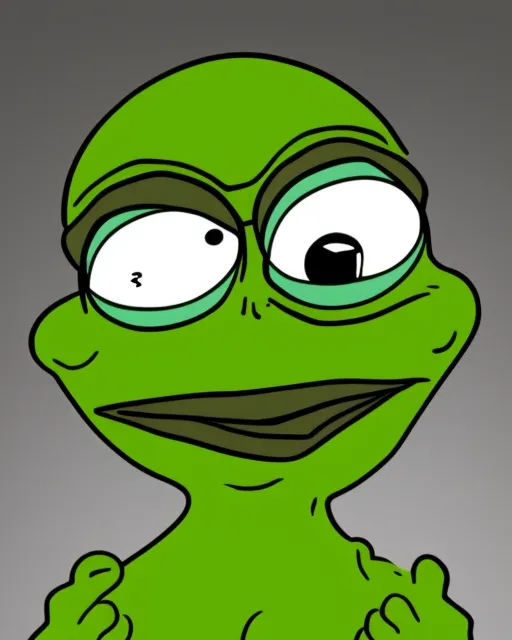 Big brain pepe, meme - AI Photo Generator - starryai