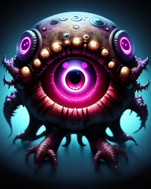 Visual Monster One eyed monster - Free AI Photo Generator - starryai