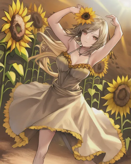 Dancing with sunflowers