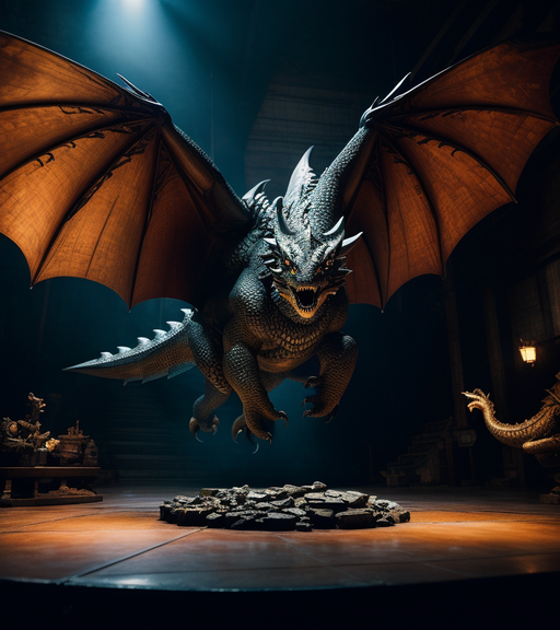 A dragon its new home - Free AI Photo Generator - starryai