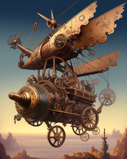 Steampunk Flying Machine