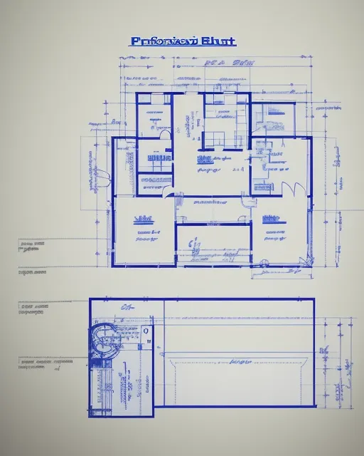 Professional blueprint for uploaded image