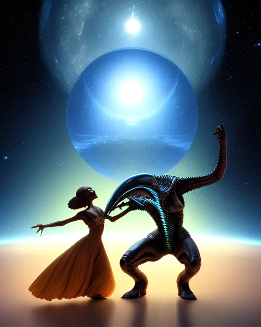 Dancing Stars: Alien Edition - Free AI Photo Generator - starryai