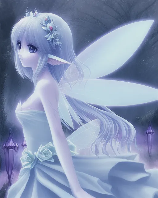 Fairy princess, ethereal, vapor, ominous