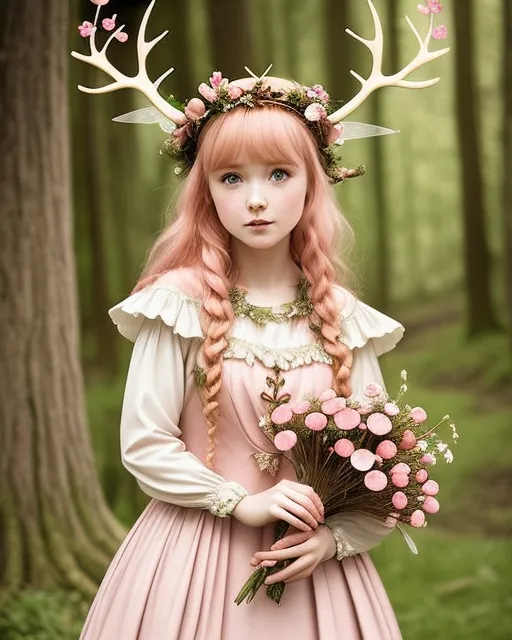 Mushroom fairy princess - Free AI Photo Generator - starryai