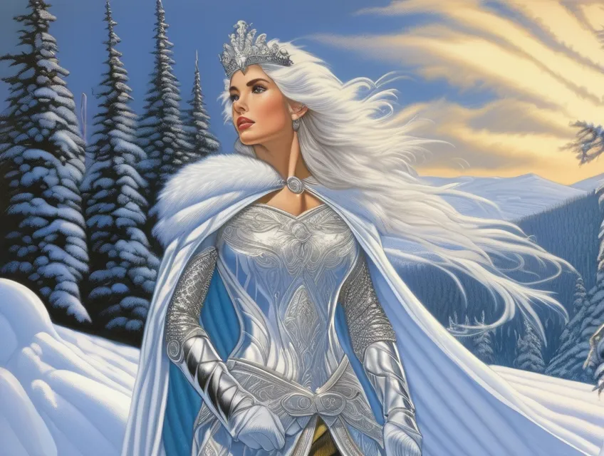 Snow queen, fantasy art, beautiful, - AI Photo Generator - starryai