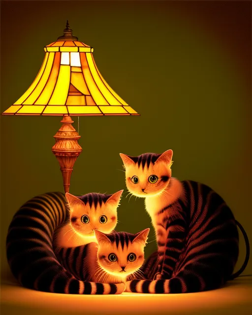 Beautiful, cuddly centipede cats up - AI Photo Generator - starryai