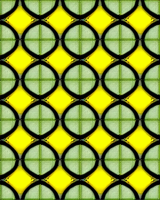 Bright a vivid Moire Pattern: Superimposing patterns over each other can create unexpected and moving patterns. When two grids are laid over each other at an angle, or when a fine pattern is viewed on a digital screen, a wavy pattern can be seen.