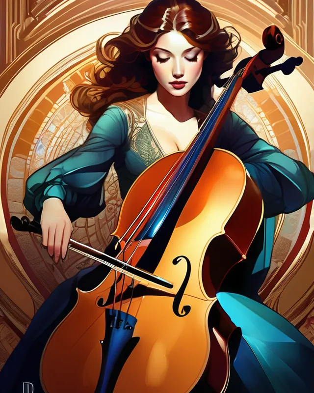 Cello Player by Joelle Murray on Dribbble