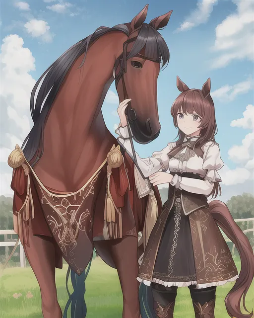 A horse