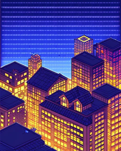Pixel Rooftop Background Rooftop, pixel art, highly - Free AI Photo Generator - starryai