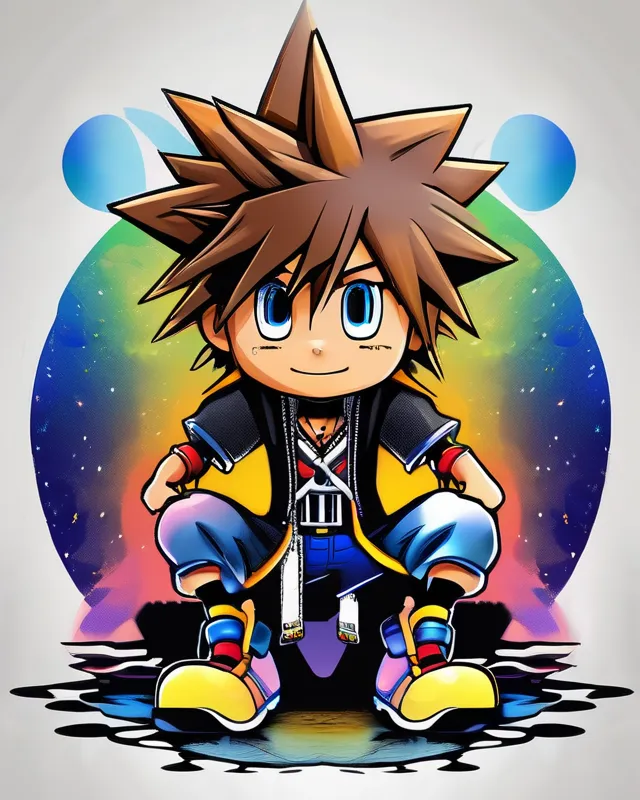 Sora from Kingdom Hearts, shadow, - Free AI Photo Generator