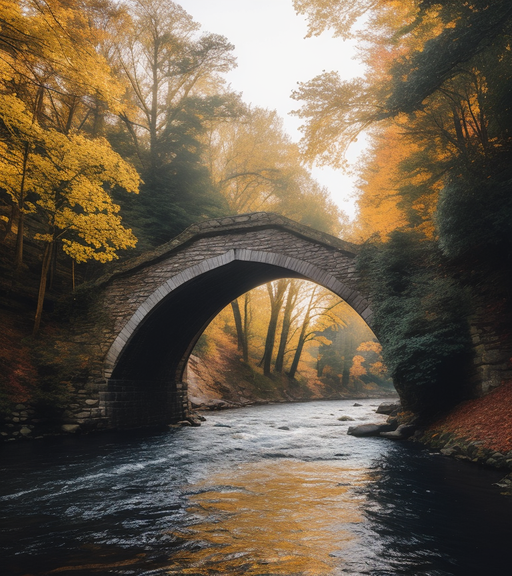create a photo old stone bridge - Free AI Photo Generator - starryai