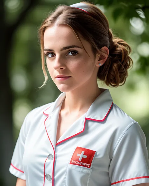 Nurse Emma Watson🏥 - AI Photo Generator - starryai