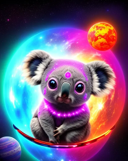 Koala Bear Space - AI Photo Generator - starryai