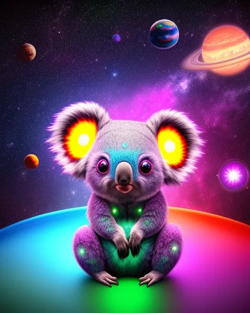 Koala Bear Space - AI Photo Generator - starryai
