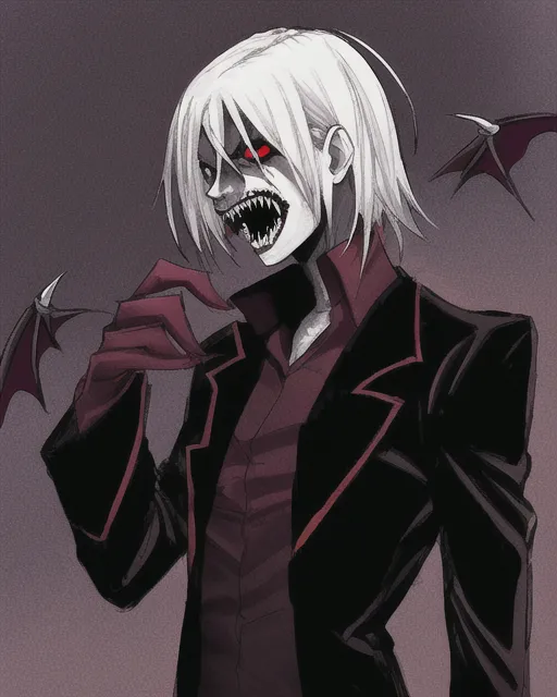 Vampire guy, scary, dark, horror