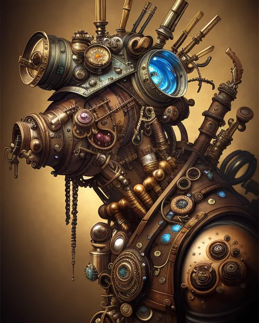 A Victorian steampunk clock maker, - AI Photo Generator - starryai