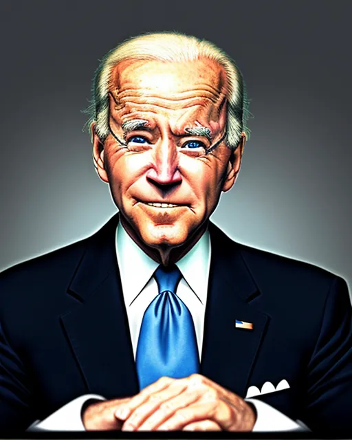 Joe Biden as MR Burns from Simpsons - AI Photo Generator - starryai