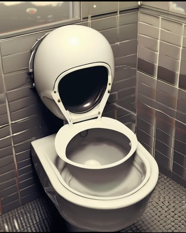 Space Helmet Toilet Bowl