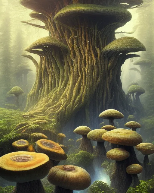Mushrooms magic - Free AI Photo Generator - starryai