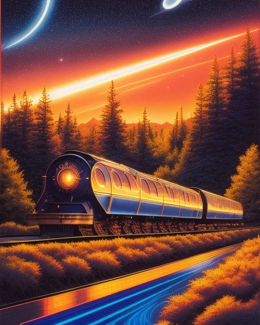 The midnight line ,  realistic and natural,  detailed full-color,  hd photography,  fantasy by john stephens,  galen rowell,  david muench,  james mccarthy,  hirō isono,  magical,  detailed,  gloss, beautiful, radiant, colorful, golden hour, cosmic, sunny, vapor, vibrant, flickering light