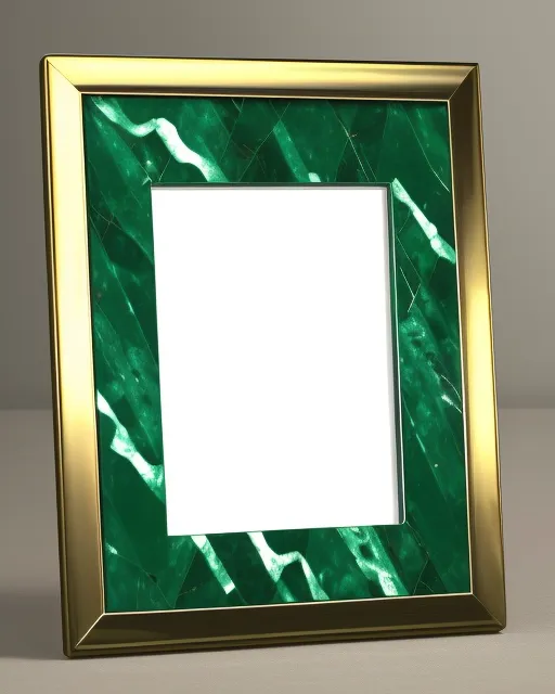 Gemini emerald green marble frame