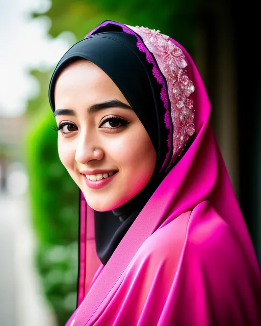 Dilraba Dilmurat hijab jilbab, gothic, - AI Photo Generator - starryai