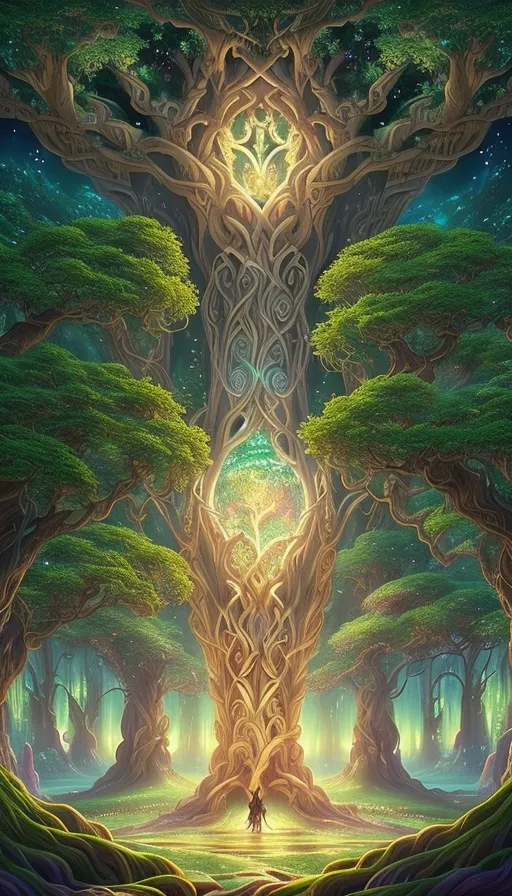 The Wise Mystical Tree' - Made with StarryAI. : r/starryai