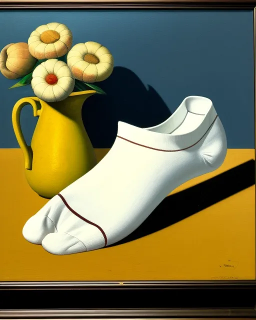 Still Life with white socks , van Gog