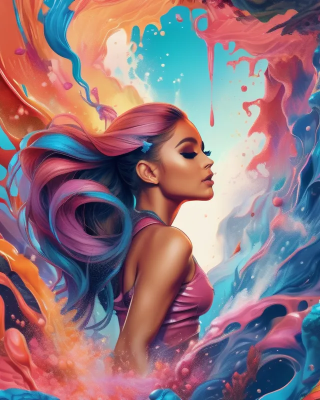 Ariana Grande 2024 painting