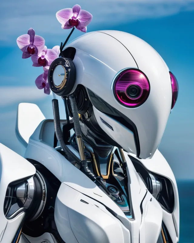 a close up a futuristic car mecha - Free AI Photo Generator - starryai