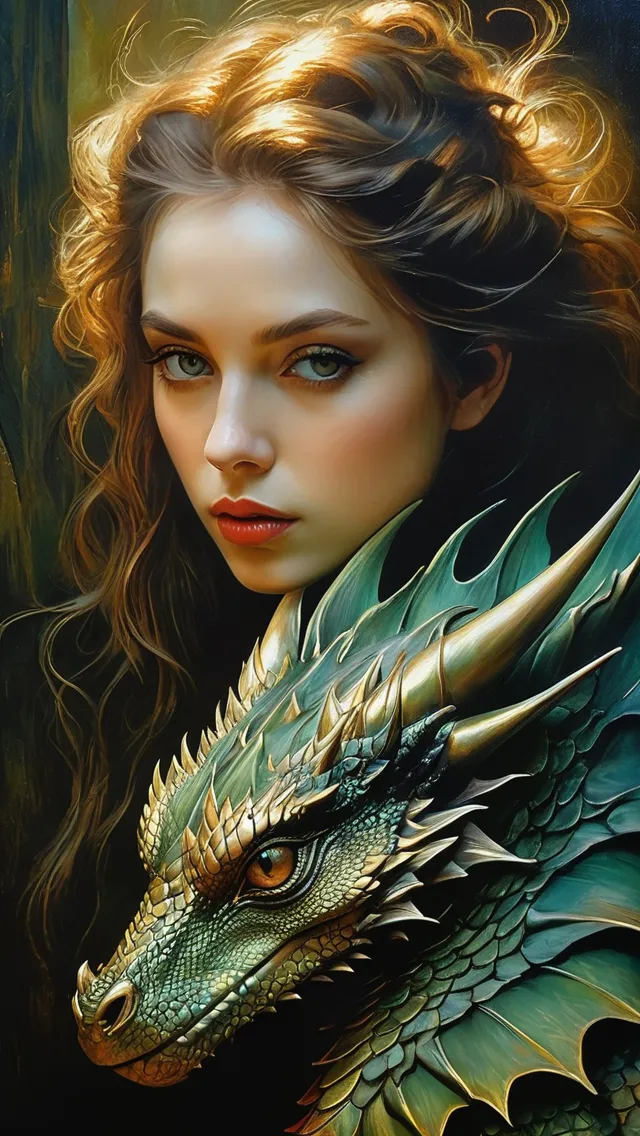 Beauty a dragon - Free AI Photo Generator - starryai