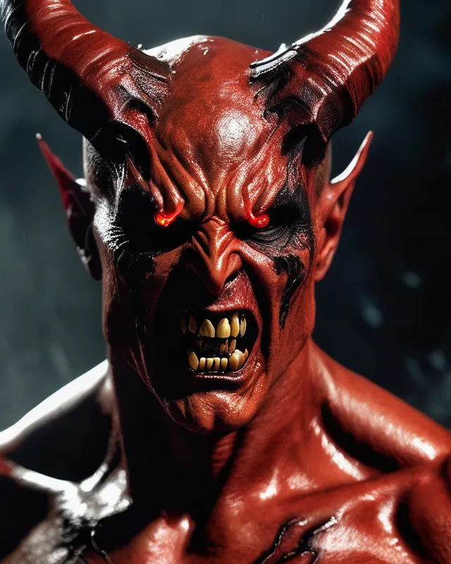 Satanic Rage Murderous Rage Filled Satan - Free AI Photo Generator - starryai