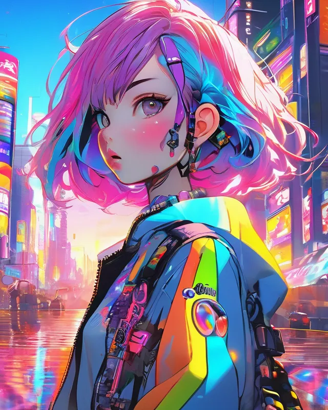 Cyberpunk Anime Girl