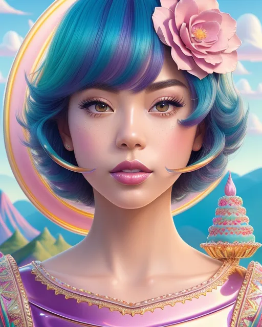 Candy stripes - Free AI Photo Generator - starryai