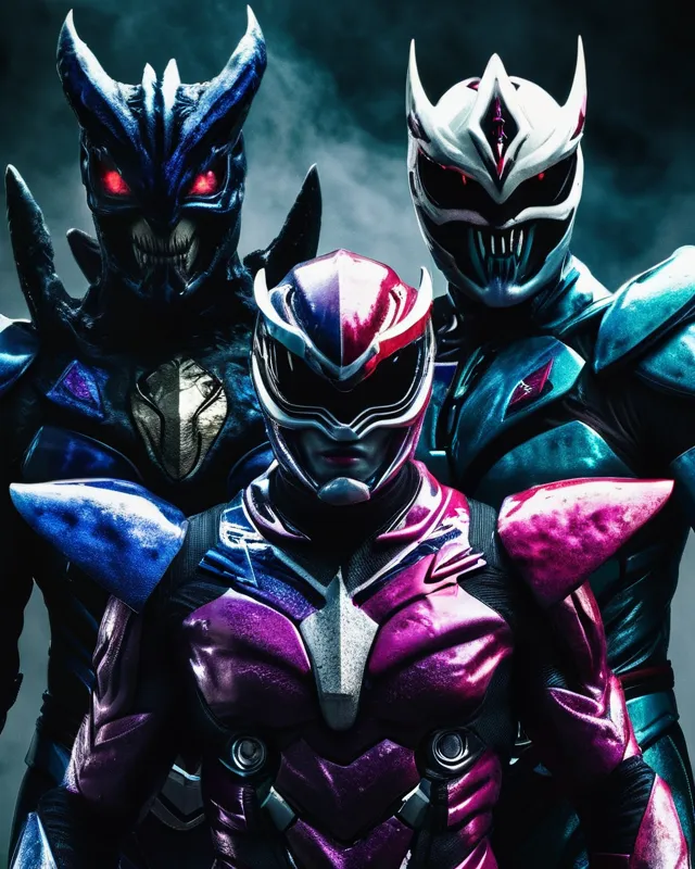 Evil power rangers. - AI Photo Generator - starryai