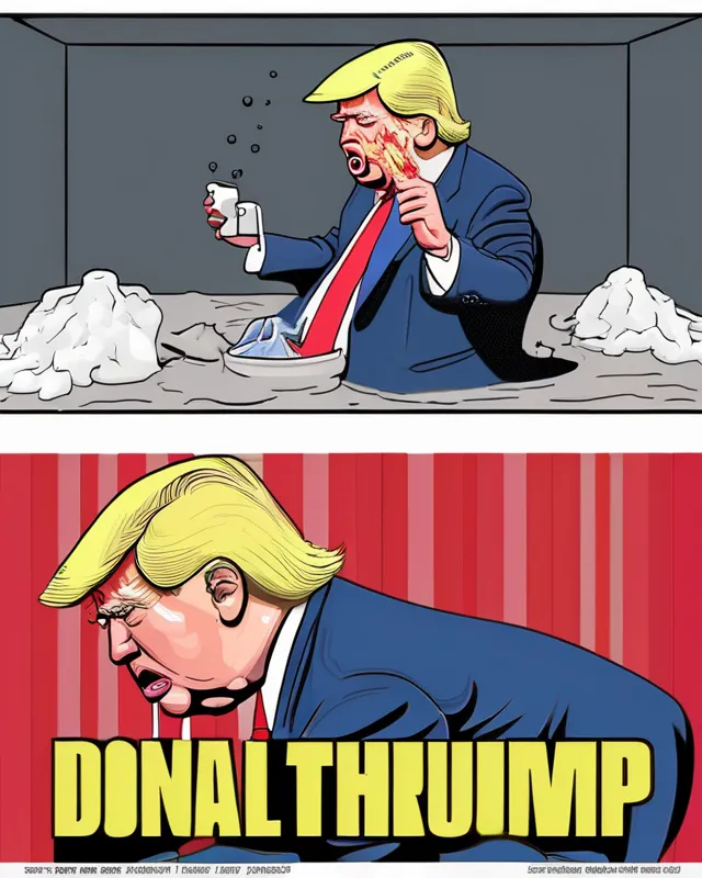 Donald trump puking