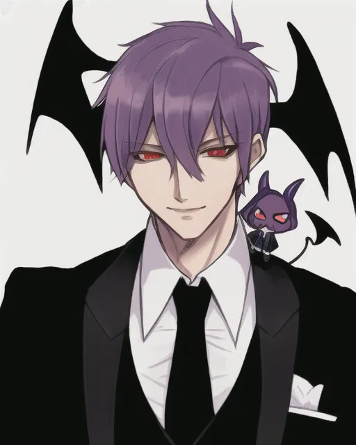 Handsome demon butler - Free AI Photo Generator - starryai
