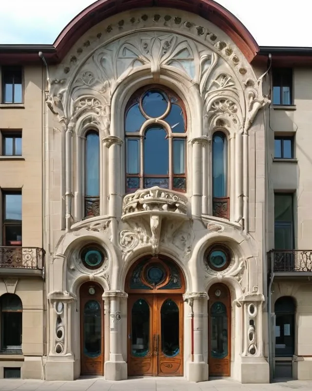 Hybrid Art Nouveau + Romanesque Architecture