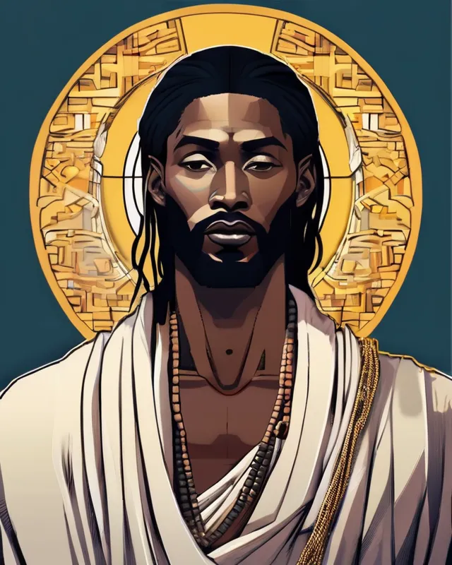 (African jesus) handsome. Zen. 