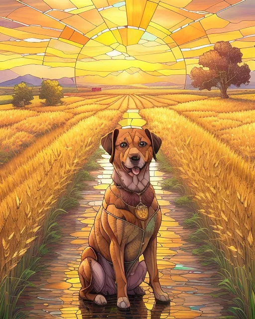 The farmers loyal dog