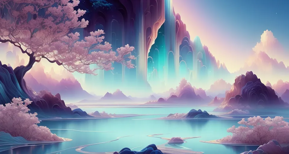 Where land meets sea - Free AI Photo Generator - starryai