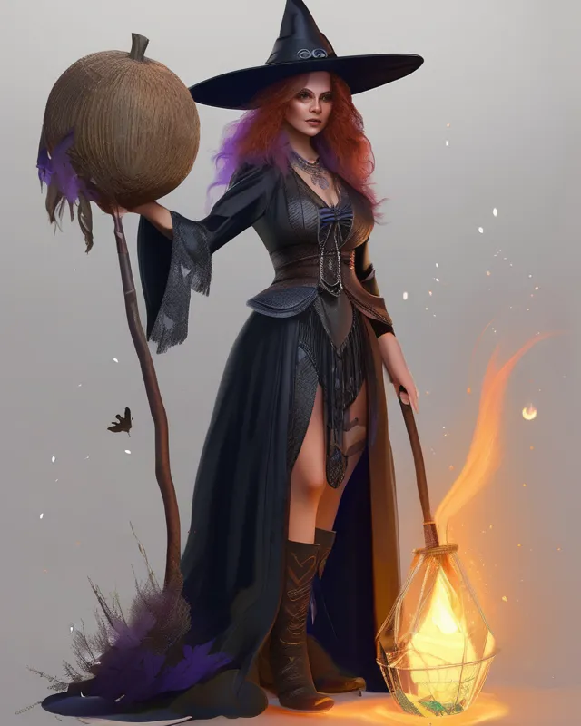 Ancient Witch, digital painting,  digital illustration,  extreme detail,  digital art,  4k,  ultra hd, game art, outfit, witch costume, witches, 