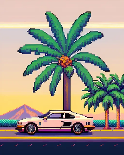 Retro sunset