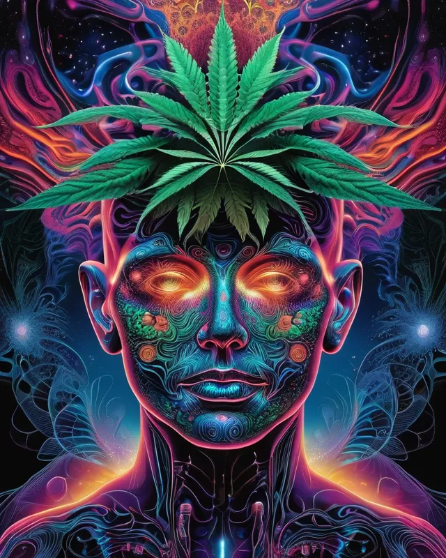 Inside my brain psychedelic abstract universe philosophy tripp cannabis drugs