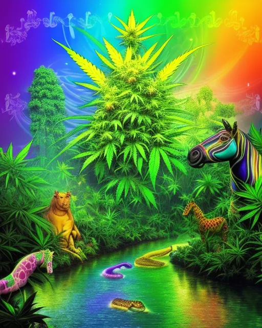 Cannabis river jungle tears snakes frogs psychedelic night galaxies rainbows grand unicorn ancient temple ALL LANGUAGES atlantis Christmas