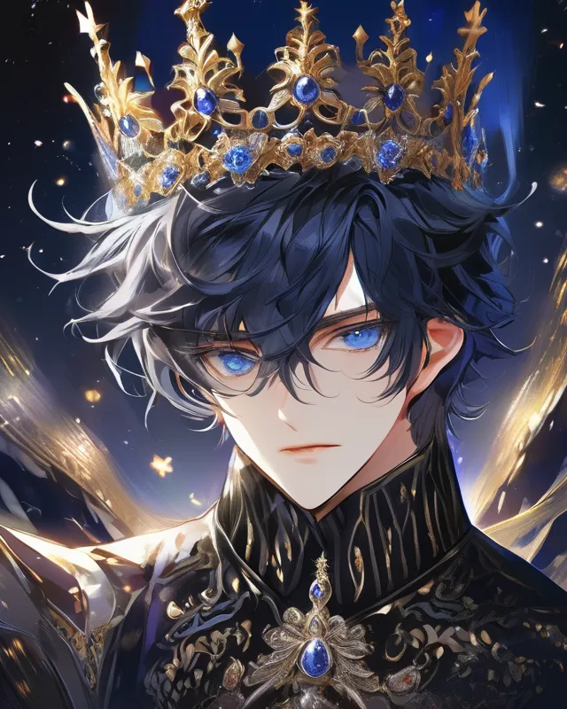 King kings, man, anime character, - AI Photo Generator - starryai